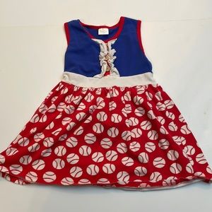 Girls 3T baseball style dress